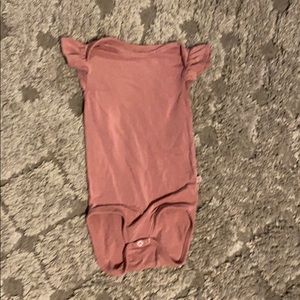 Posh Peanut Ruffled Cap Sleeve bodysuit